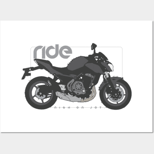 Ride z650 black Posters and Art